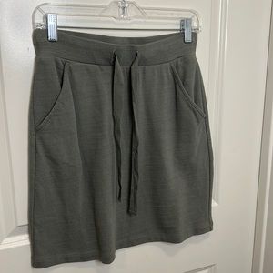 Drawstring lounge skirt